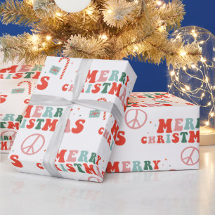 Papel de embrulho de Natal retrô vintage