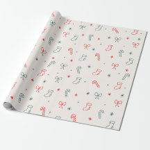 Papel de embrulho de Natal simples
