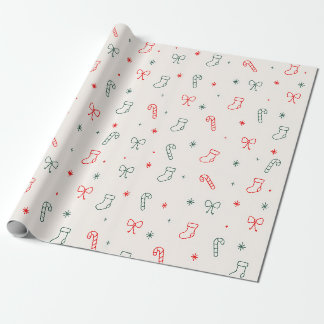 Papel de embrulho de Natal simples