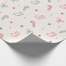 Papel de embrulho de Natal simples