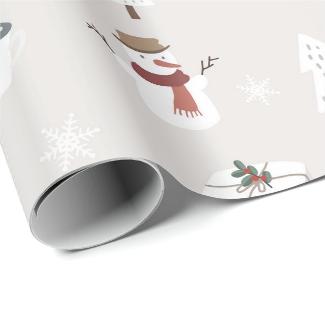 Papel de embrulho de Natal Torre Eiffel Paris Fran (Ponta do rolo)