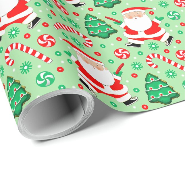 Papel de embrulho de Natal Ultimate Frisbee (Ponta do rolo)
