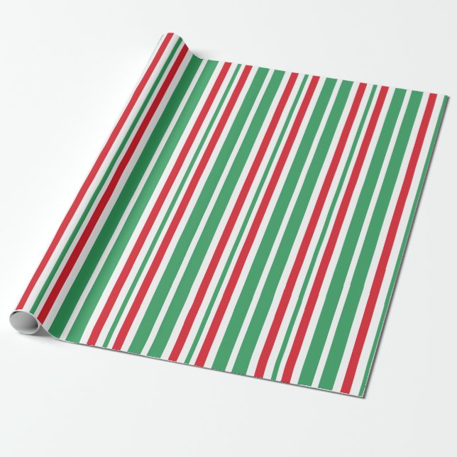 Papel de embrulho de Natal verde de hortelã-piment (Desenrolado)