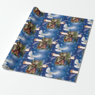 Papel de embrulho de Natal Vintage