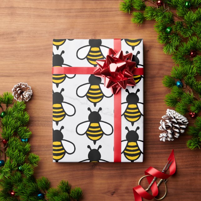 Papel de Embrulho de Negócios de Mel Elegante (Presente de Natal)