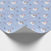 Papel de embrulho de neve