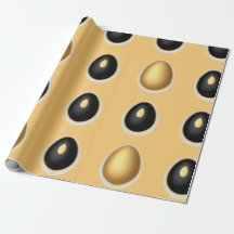 Papel de embrulho de ovo dourado