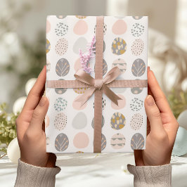 Papel de Embrulho de Ovos de Páscoa Pastel na Moda