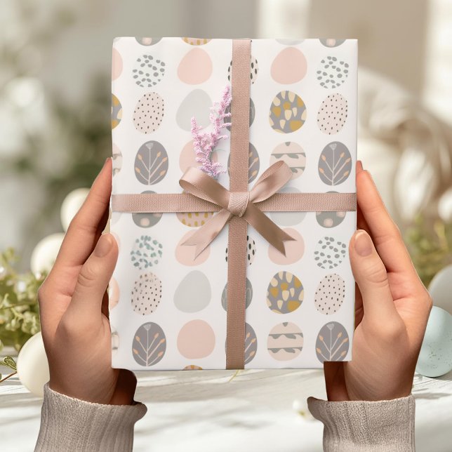 Papel de Embrulho de Ovos de Páscoa Pastel na Moda (Criador carregado)