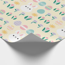 Papel de embrulho de padrão de Páscoa