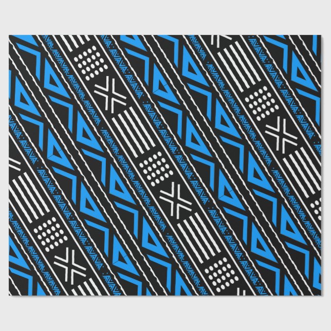 Papel de embrulho de pano de lama Bogolan tribal a (Aberto)