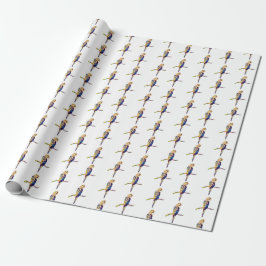 Papel de embrulho de papagaio colorido