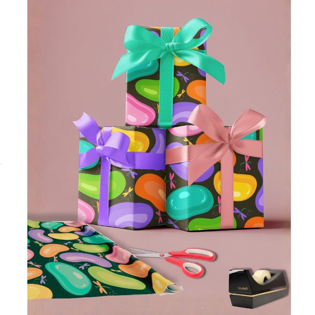 Papel de embrulho de Páscoa Jardim de festa de fei (Criador carregado)