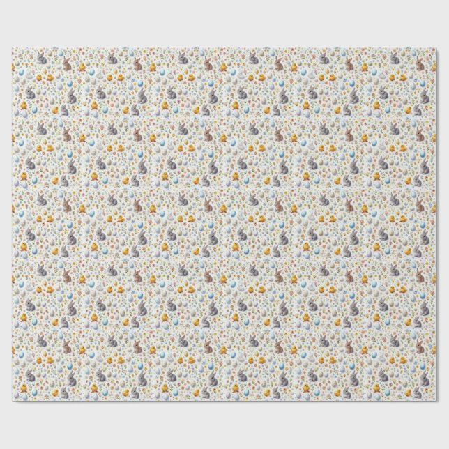 Papel de embrulho de Páscoa Micro Ditsy (Aberto)