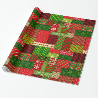 Papel de embrulho de Patchwork de Natal Aconchegan