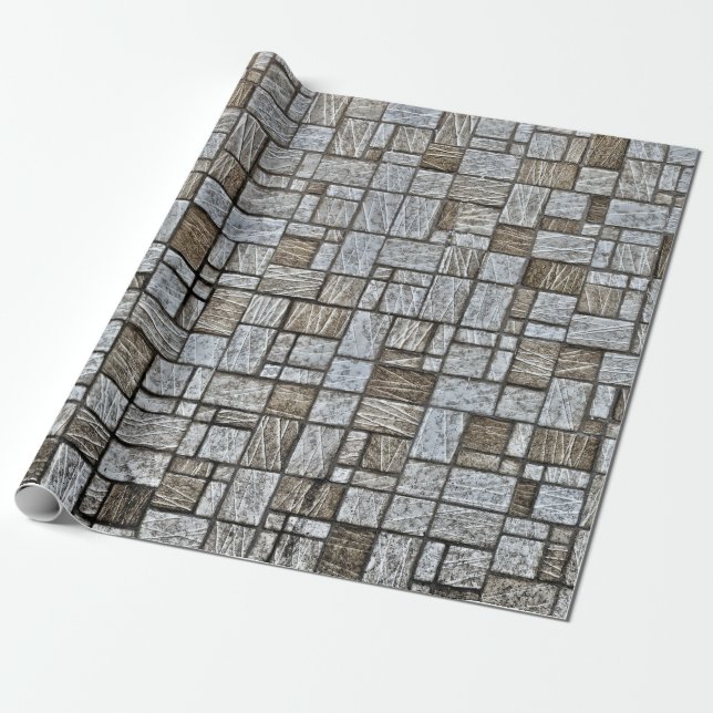 papel de embrulho de pedra mosaica (Desenrolado)