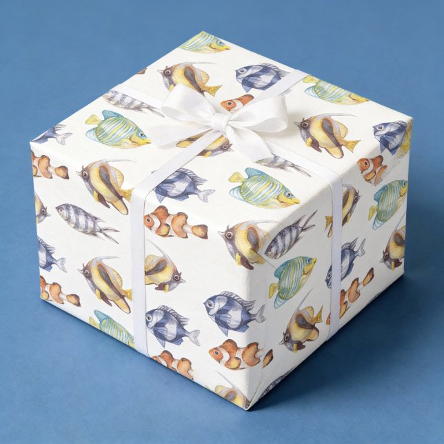Papel de embrulho de peixe, papel de presente de v (Criador carregado)