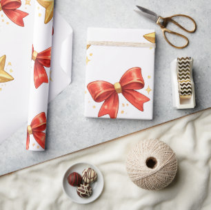 Papel de embrulho de pinguins de Natal fofo