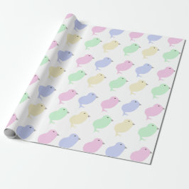 Papel de embrulho de pintinho de Páscoa