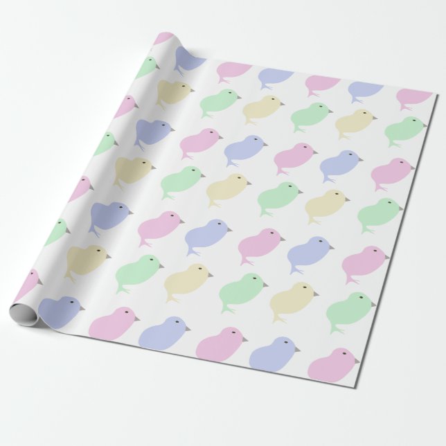 Papel de embrulho de pintinho de Páscoa (Desenrolado)