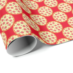 Papel de embrulho de pizza com pimento inteiro