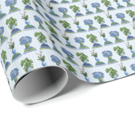 Papel de embrulho de plantas e livros