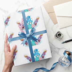 Papel de embrulho de polvo no Oceano Sea