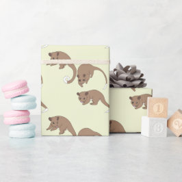 Papel de embrulho de possums de cauda anelar