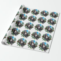 Papel de embrulho de preguiça relaxando