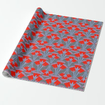 Papel de embrulho de presente Campainha Vermelha