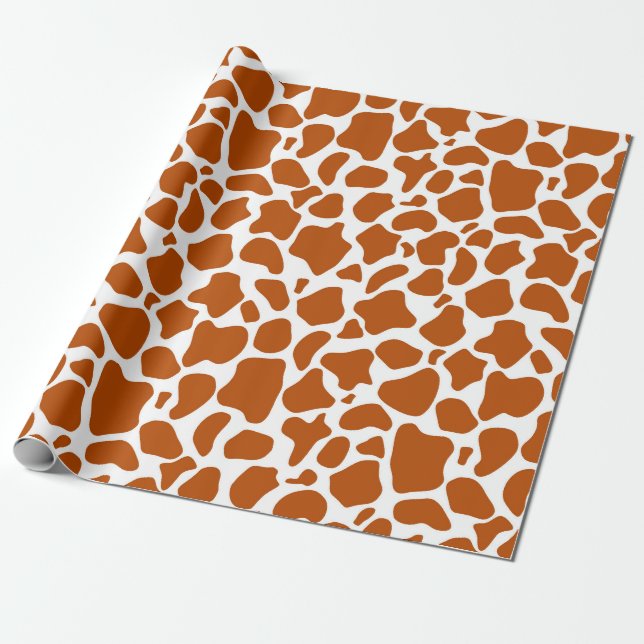 Papel de embrulho de presente com impressão de gir (Desenrolado)