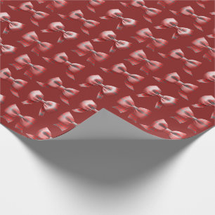 Papel de embrulho de presente com laço de Natal Xa