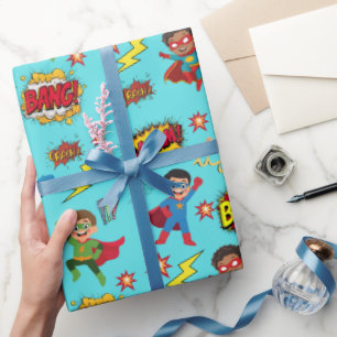 Papel de embrulho de presente de aniversário de su