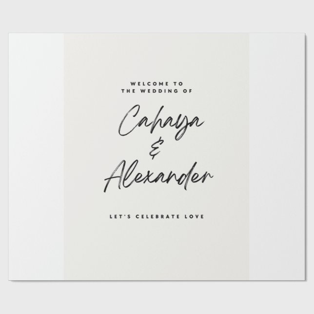Papel de Embrulho de Presente de Casamento (Aberto)