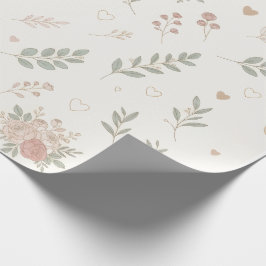 Papel de Embrulho de Presente de Casamento – Flora