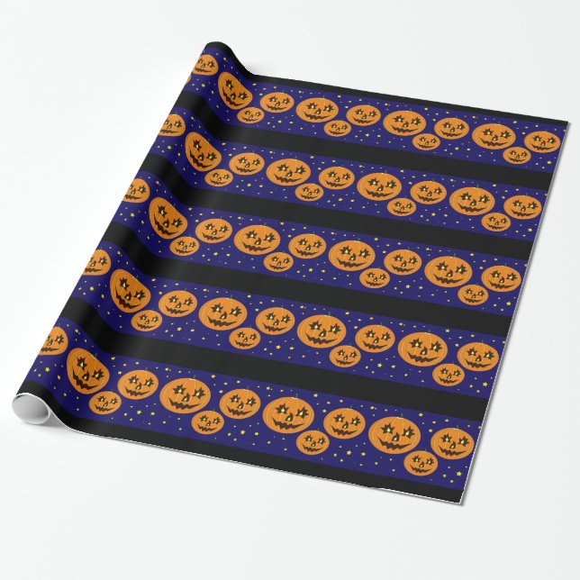 Papel de embrulho de presente de Halloween (Desenrolado)