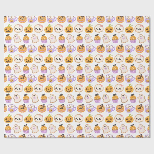 Papel de embrulho de presente de Halloween (Aberto)
