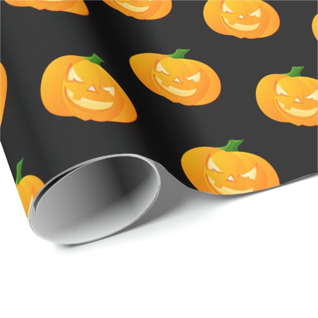 Papel de embrulho de presente de Halloween de abób (Ponta do rolo)