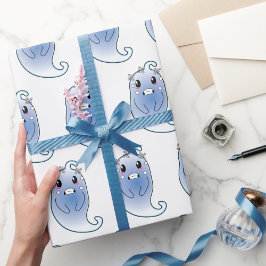 Papel de embrulho de presente de Halloween Fantasm
