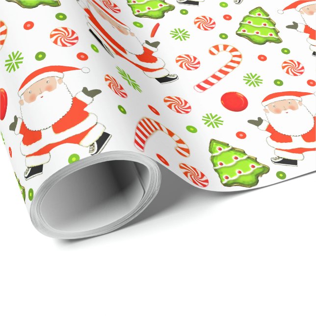 Papel de embrulho de presente de Natal criativo pa (Ponta do rolo)