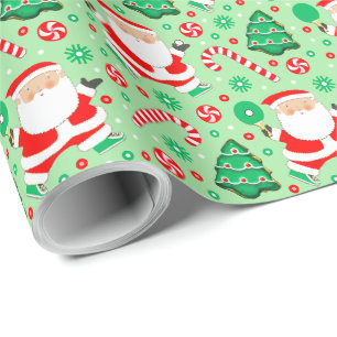 Papel de embrulho de presente de Natal de Tênis de