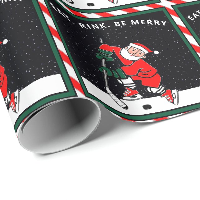 Papel de embrulho de presente de Natal engraçado d (Ponta do rolo)