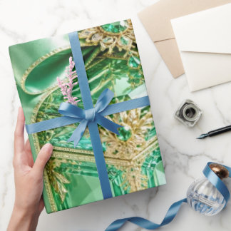 Papel de embrulho de presente de Natal Luxuoso Esm
