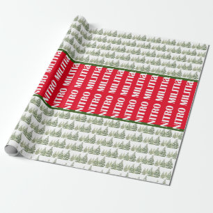 Papel de embrulho de presente de Natal NITRO MILIT