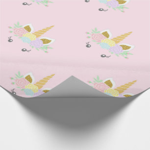 Papel de embrulho de presente de unicórnio