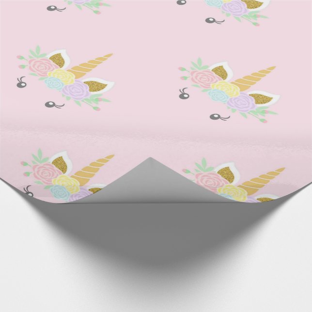 Papel de embrulho de presente de unicórnio (Ponta)