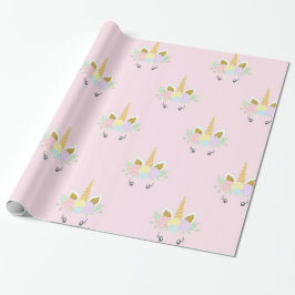 Papel de embrulho de presente de unicórnio