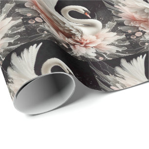 Papel de embrulho de presente Elegant Swan