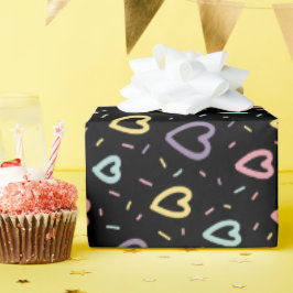 papel de embrulho de presente em forma de pintura