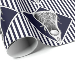 Papel de embrulho de presente esportivo azul marin